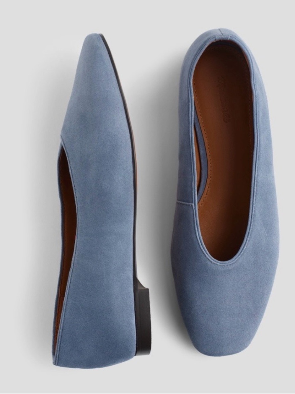 NWT! MADEWELL Women's The Mylie Ballet Flat in Basalt Blue Suede Size 6.5 no box - Picture 12 of 12
